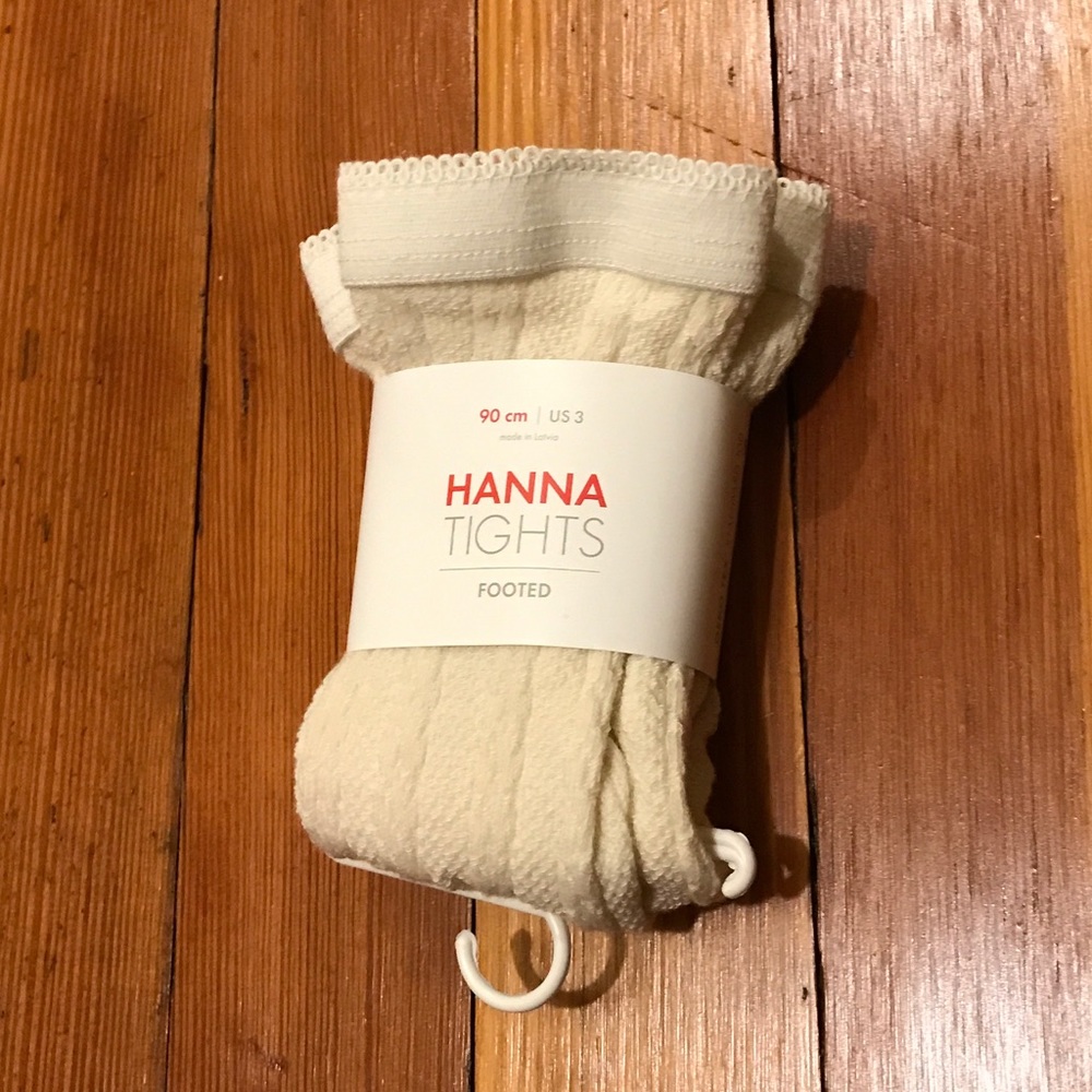 Hanna Andersson cotton blend tights size 80/90